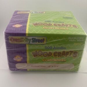 Jumbo Craft Sticks Natural 500 6" x 3/4"